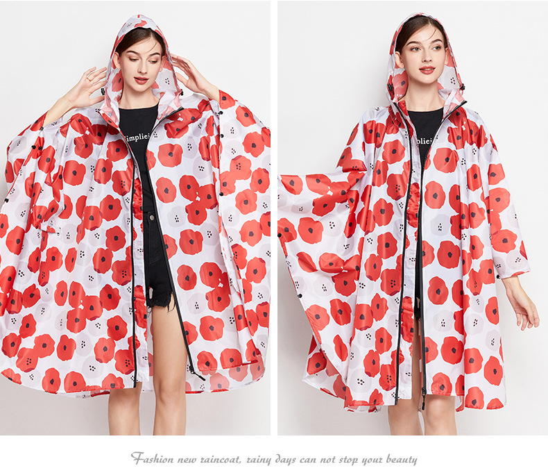 Colorful Plus Size Floral Rain – Emergency Poncho Rain Bewertung und Preis