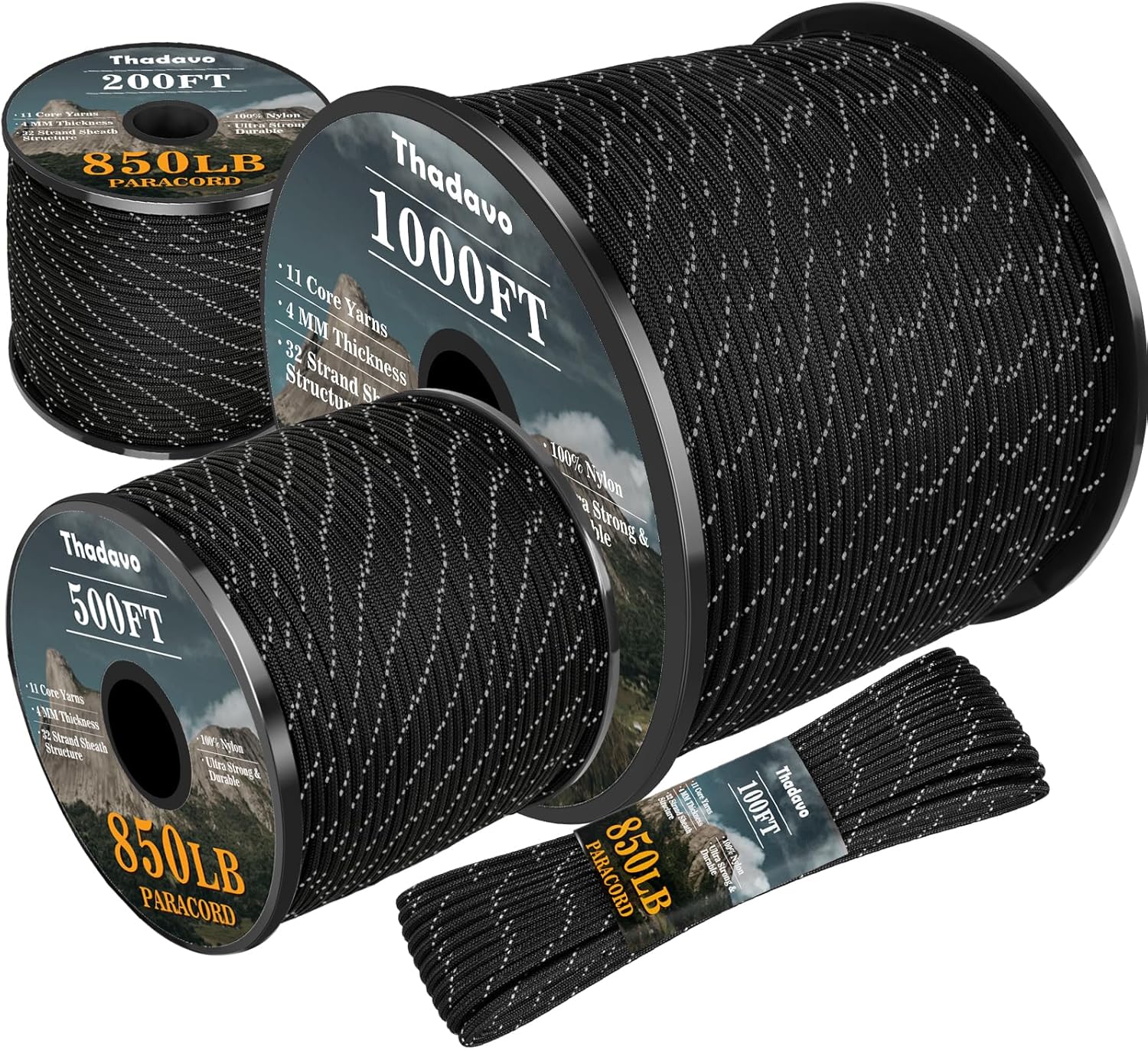850lb Reflective Paracord Rope – Para Cord 1000Ft Bewertung und Preis