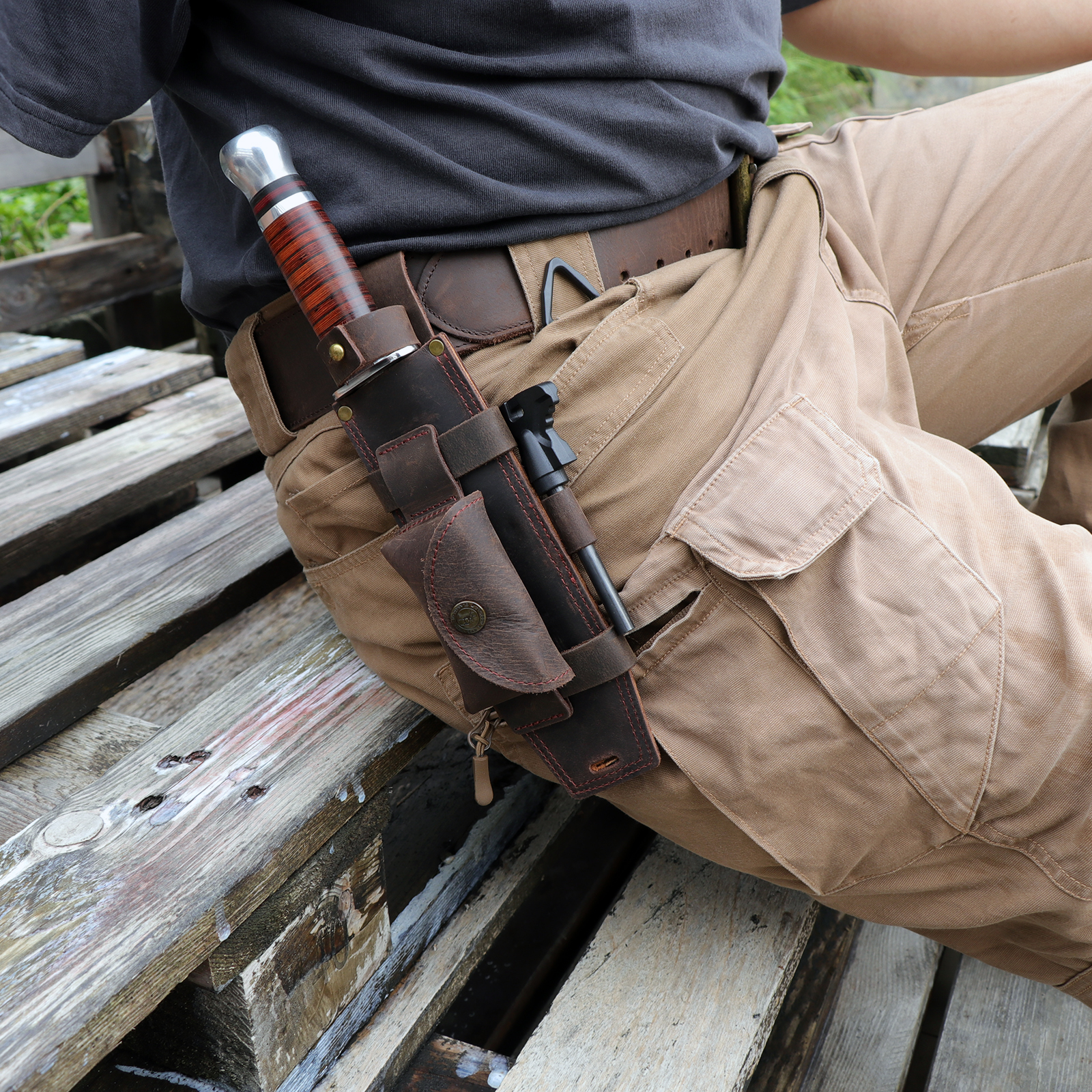 Tourbon Camping Leather thKnif – Bushcraft Knife Fixed Bewertung und Preis