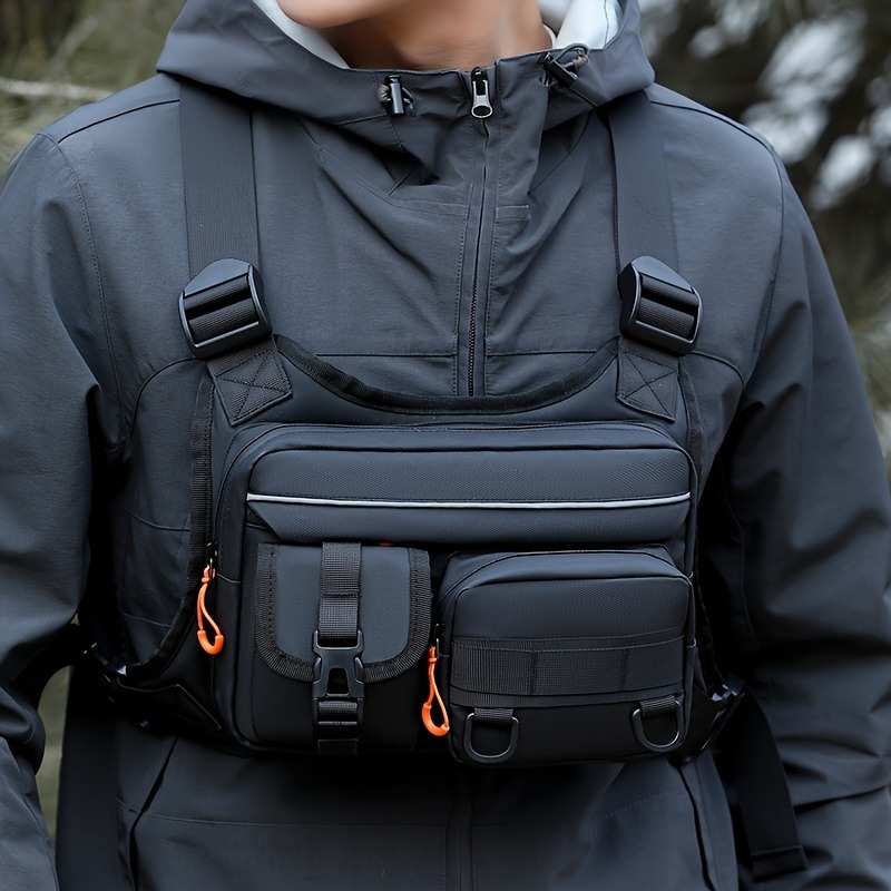 Men's Tactical Chest Bag, Runn – Fishing Kit Compact Bewertung und Preis