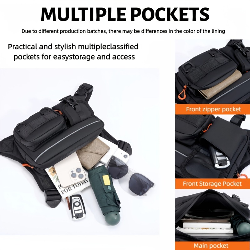 Men's Tactical Chest Bag, Runn – Fishing Kit Compact Bewertung und Preis