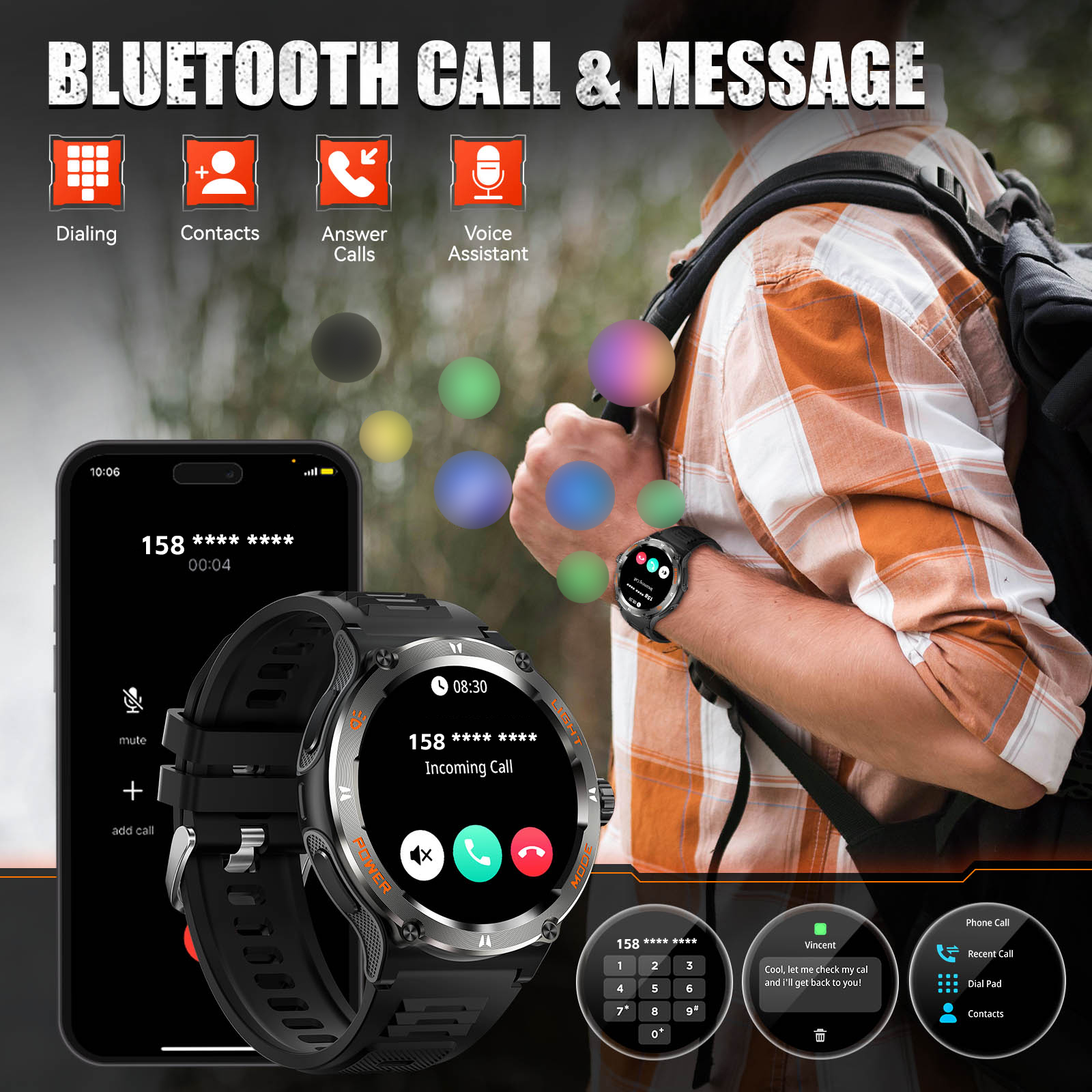 EIGIIS Smart Watch 3ATM Waterp – Compass Lensatic Bewertung und Preis