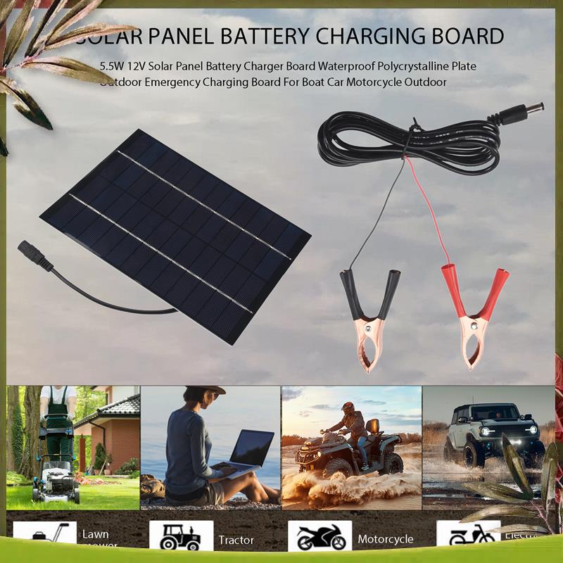 AB98-5.5W 12V Solar Panel Batt – Solar Emergency Charger Bewertung und Preis