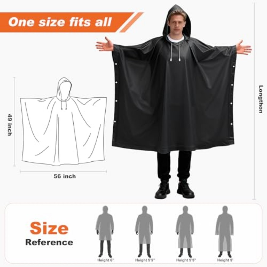 8 Pack Hooded Rain Ponchos for – Emergency Poncho Rain Bewertung und Preis