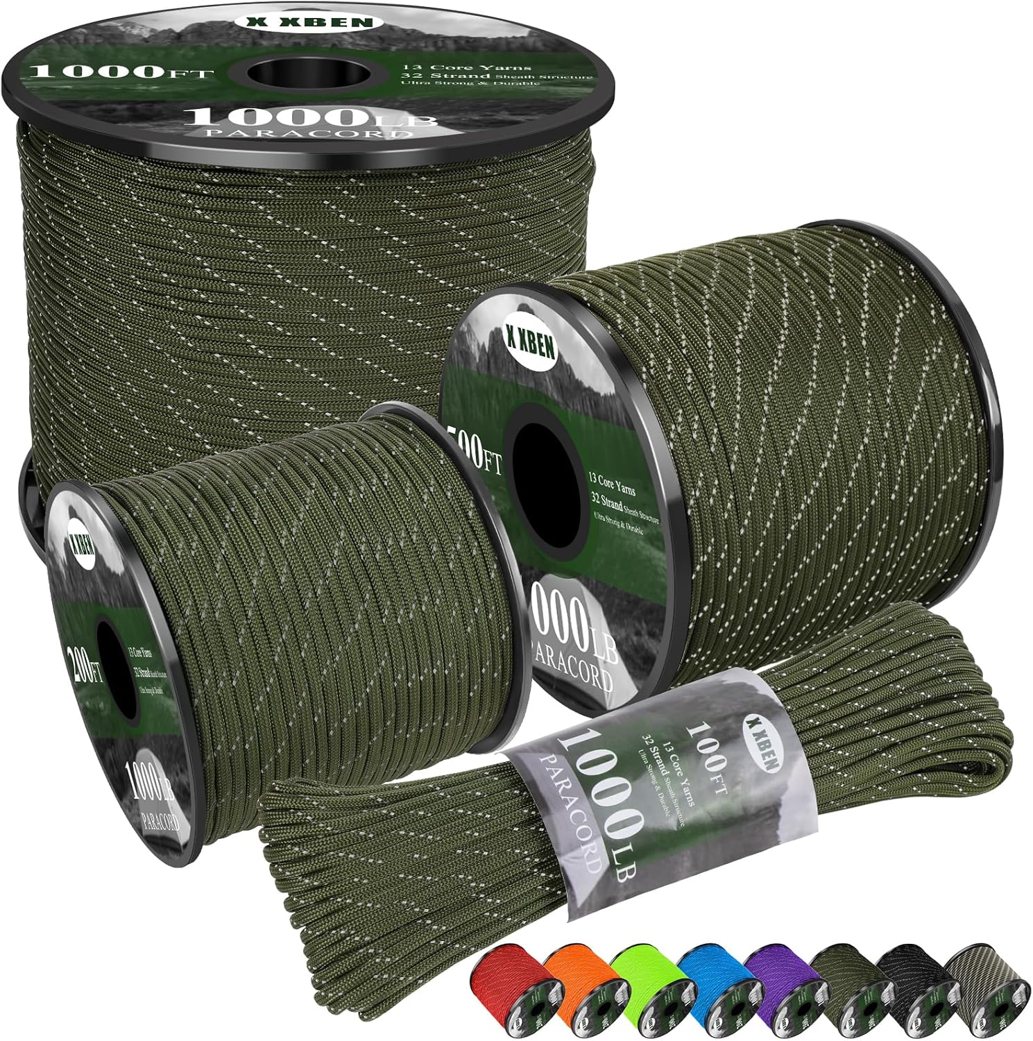 1000lb Reflective Paracord 4mm – Para Cord 1000Ft Bewertung und Preis