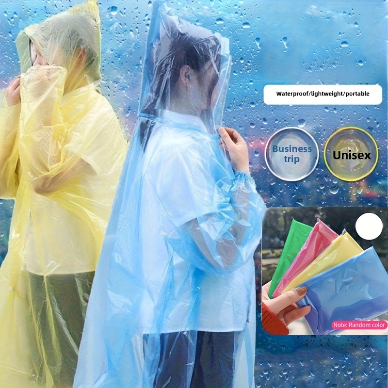 5/10Pcs Disposable Waterproof  – Emergency Poncho Rain Bewertung und Preis
