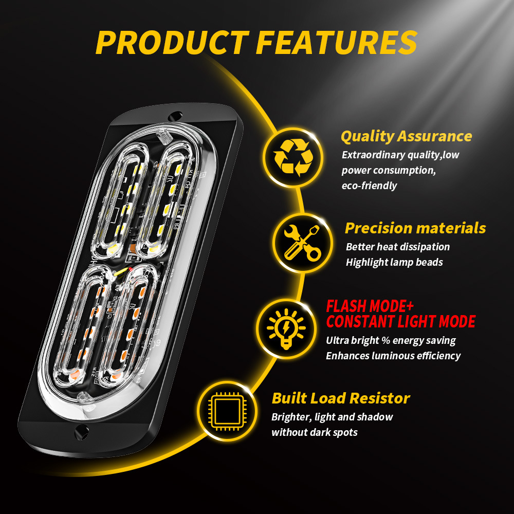 1pcs Led Strobe Warning Light  – Sos Light Strobe Bewertung und Preis
