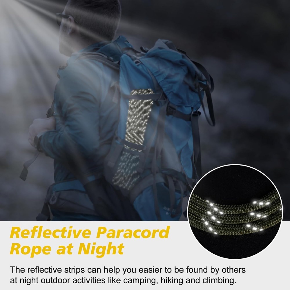 Reflective Paracord 1000lb, 50 – Para Cord 1000Ft Bewertung und Preis