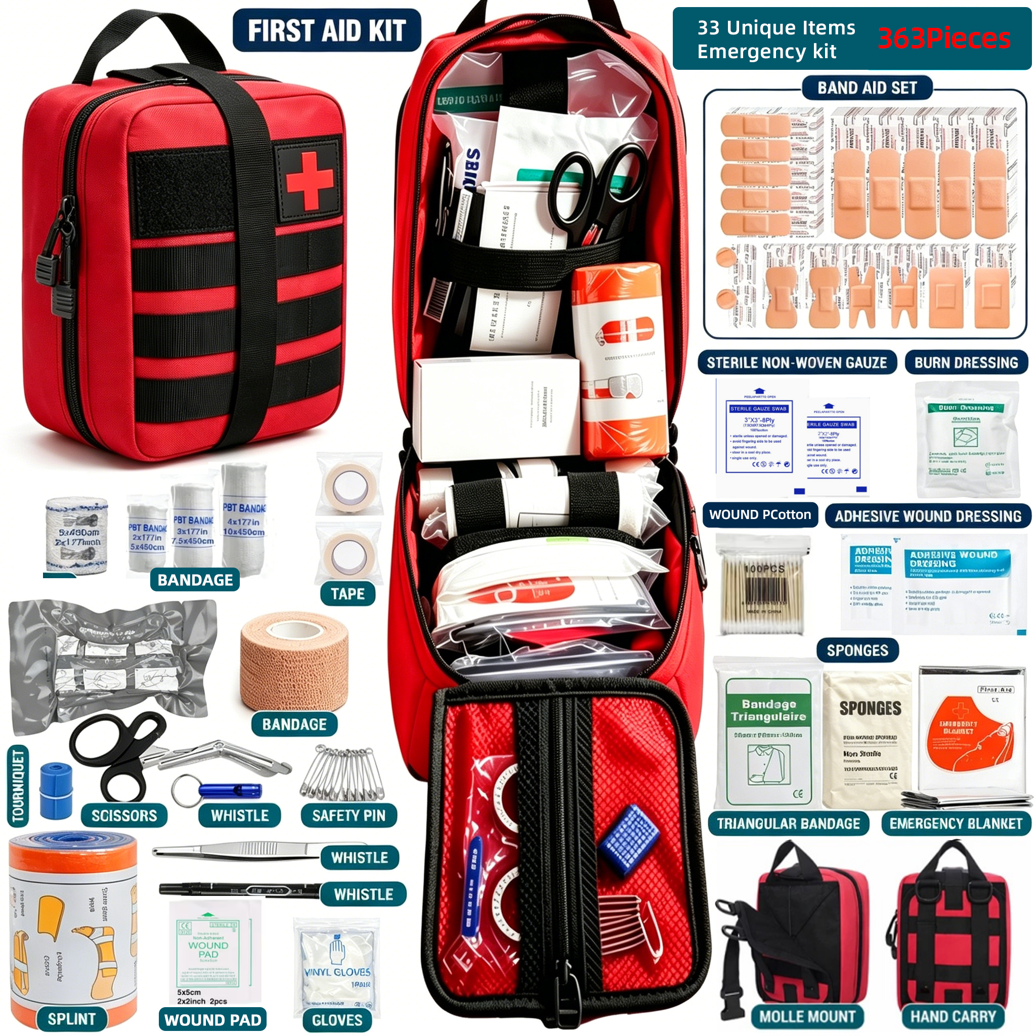 363pcs First Aid Kit Bag All P – Bivy Bag Emergency Bewertung und Preis