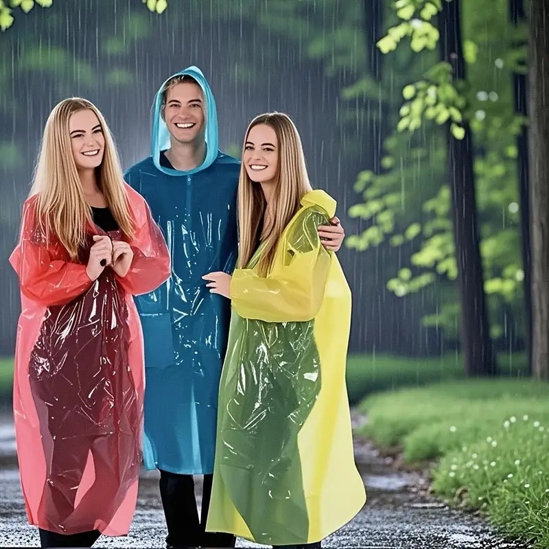15/30Pcs Random Color Disposab – Emergency Poncho Rain Bewertung und Preis