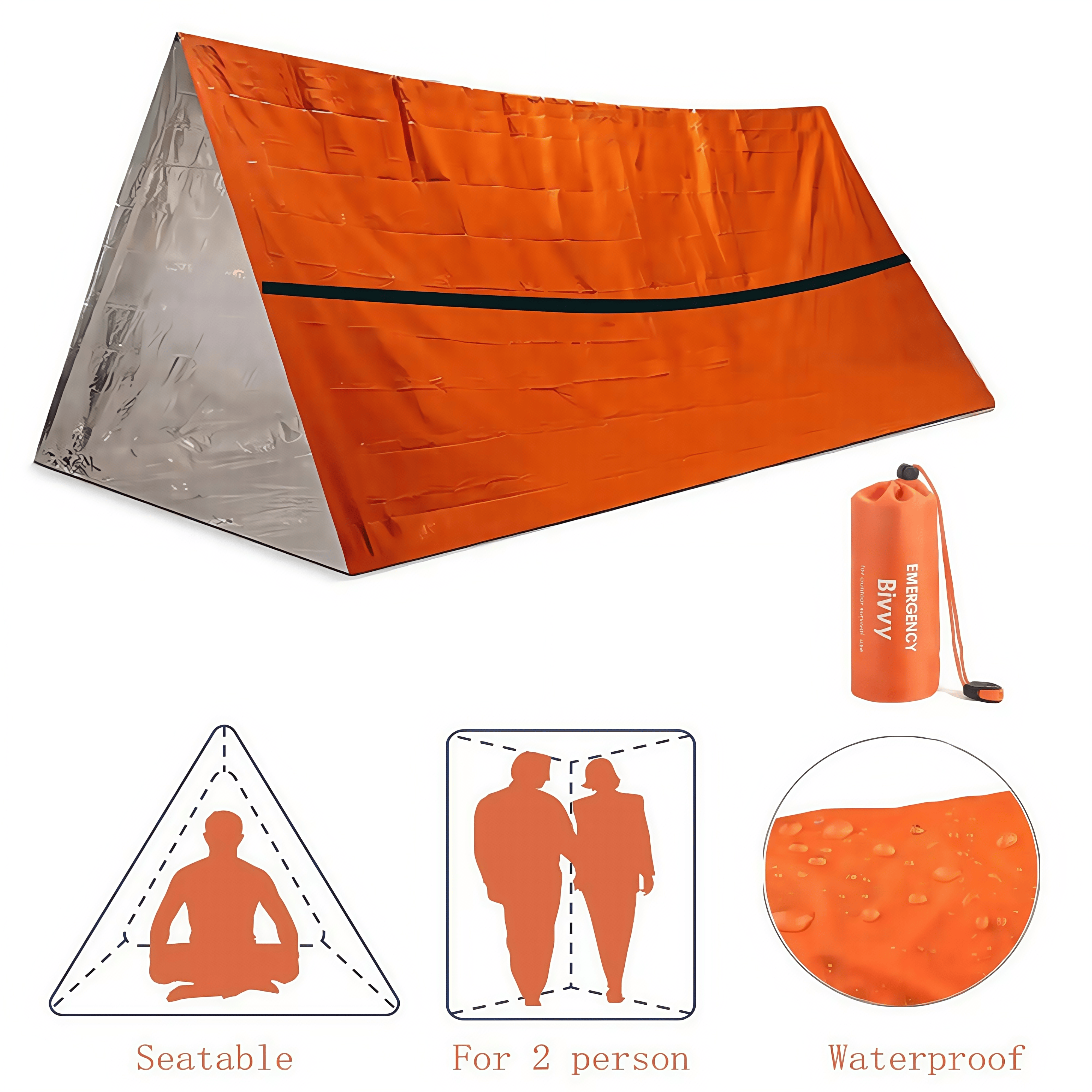 2-Person Emergency Survival Sh – Emergency Mylar Tent Bewertung und Preis