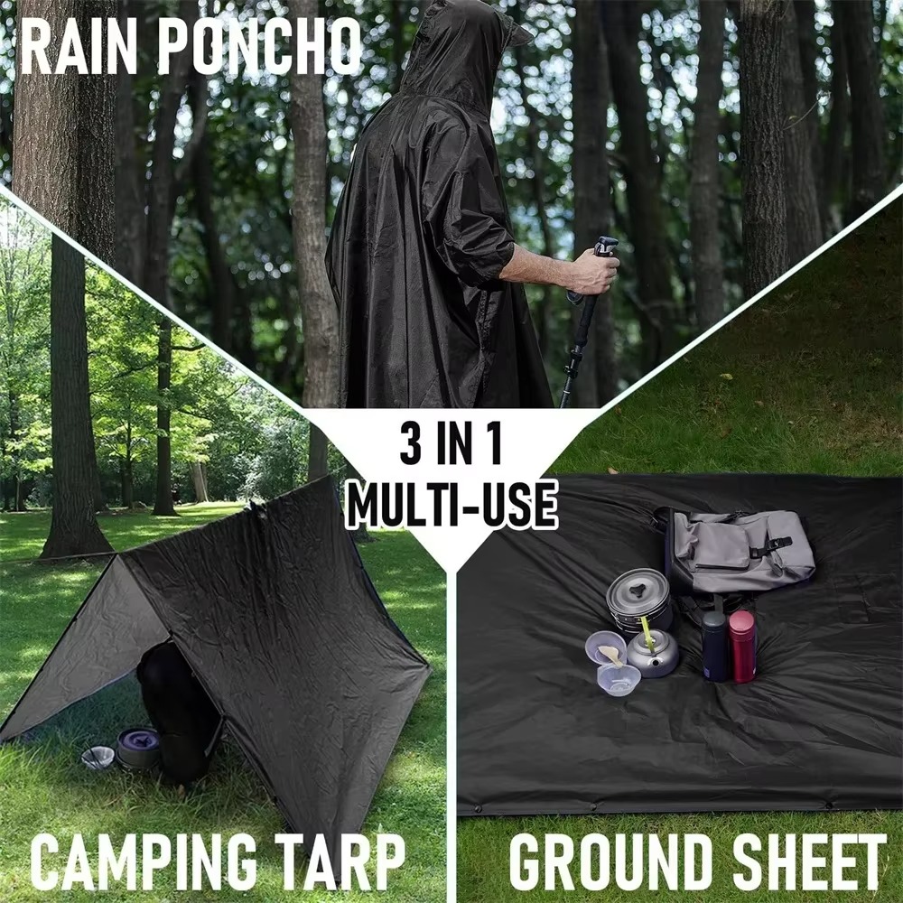 New 3 in 1 Outdoor Raincoat Ho – Emergency Poncho Rain Bewertung und Preis