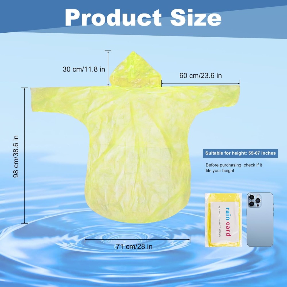 twoworld 30 Pcs Disposable Rai – Emergency Poncho Rain Bewertung und Preis