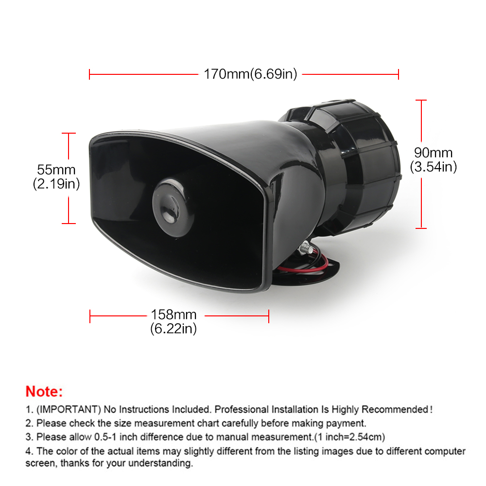 12V Speaker 130dB Wireless Ele – Emergency Whistle Loud Bewertung und Preis