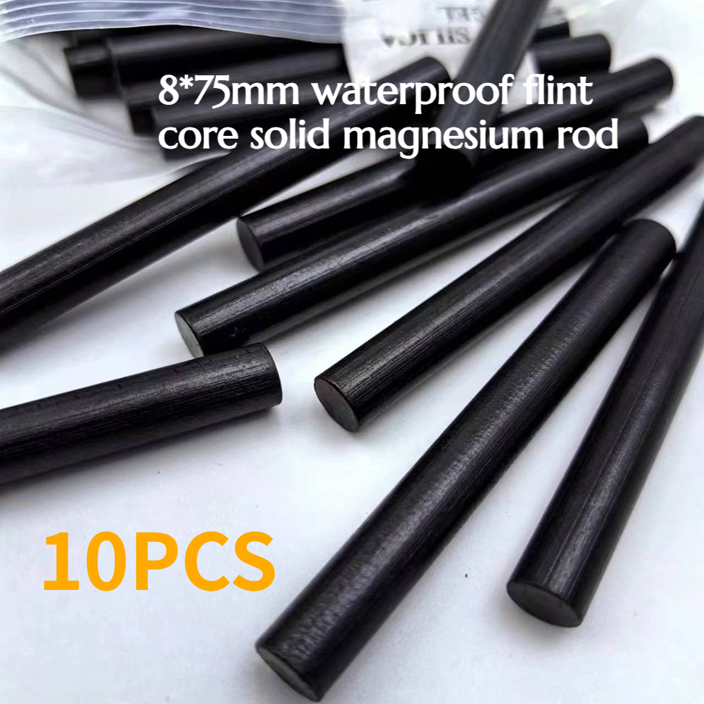 10PCS 8*75mm Waterproof Flint  – Magnesium Fire Starter Bewertung und Preis