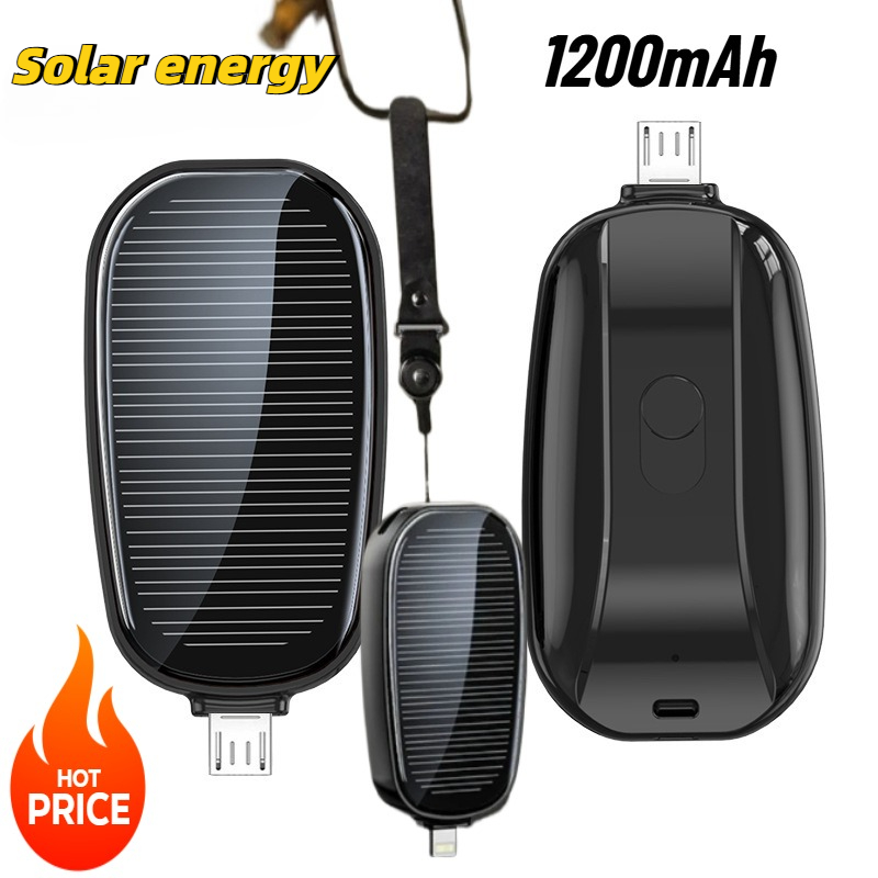 1200mAh Solar Mini Power Bank  – Solar Emergency Charger Bewertung und Preis