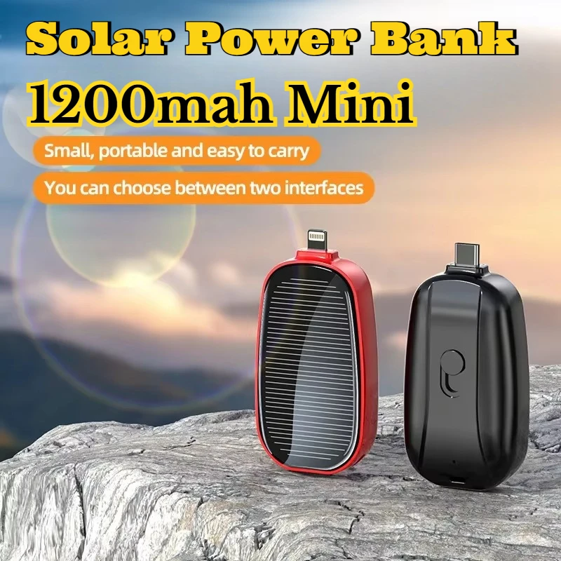 1200mAh Solar Mini Power Bank  – Solar Emergency Charger Bewertung und Preis