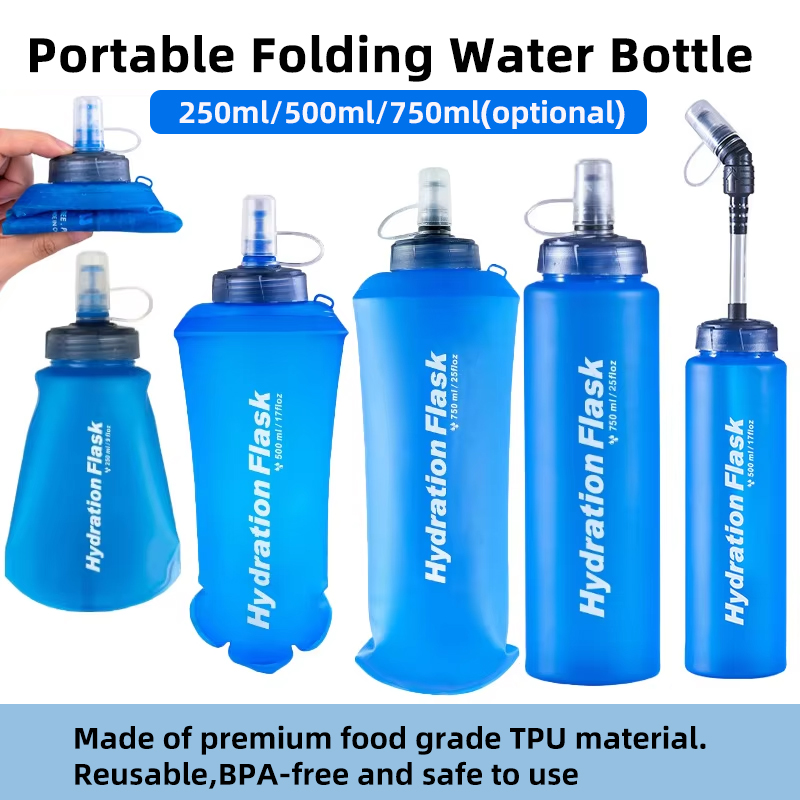 250ml 500ml 750ml Portable Fol – Water Bag Collapsible Bewertung und Preis