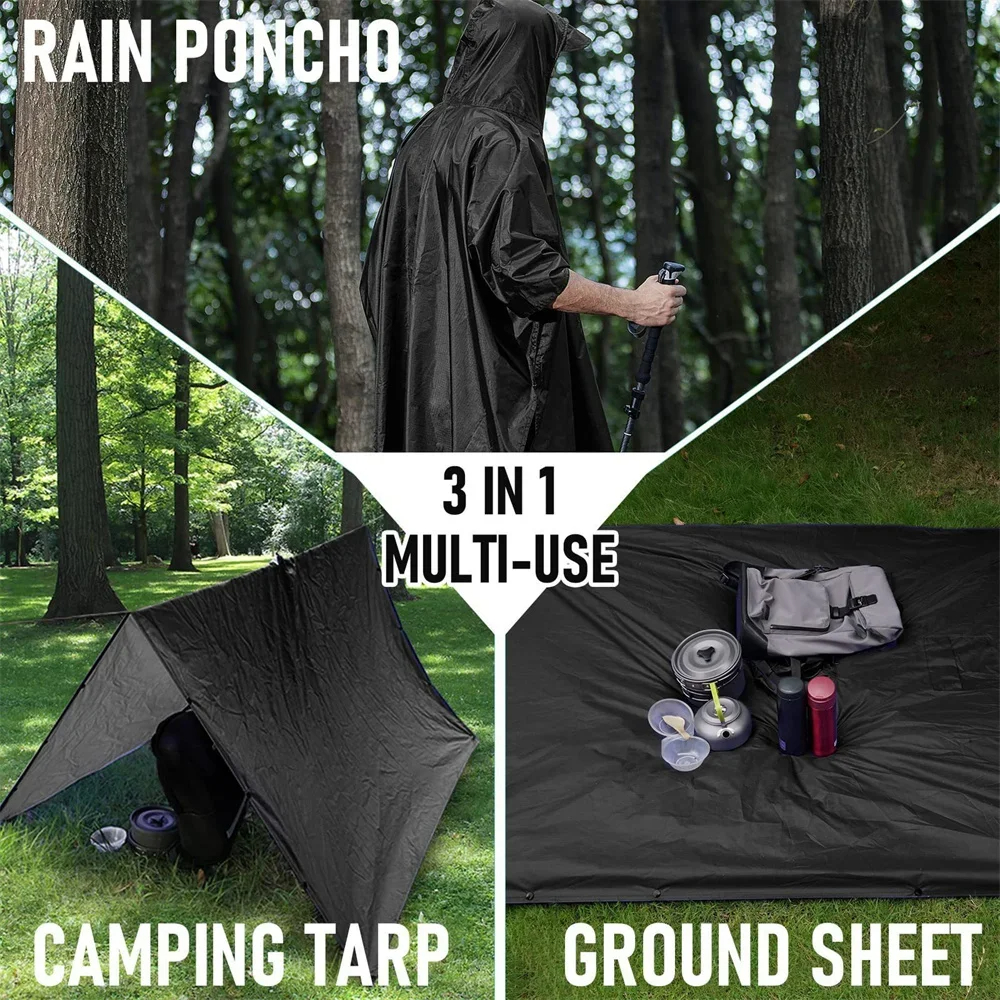 3 In 1 Outdoor Military Rainco – Emergency Poncho Rain Bewertung und Preis