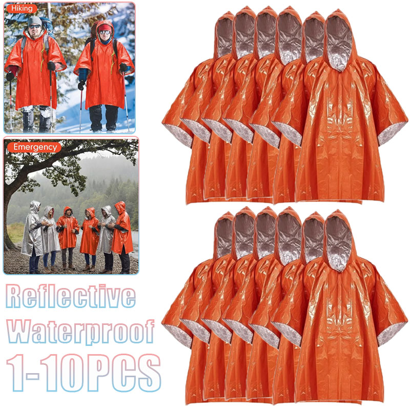 1-10PCS Compact Thermal Emerge – Survival Blanket Reflective Bewertung und Preis