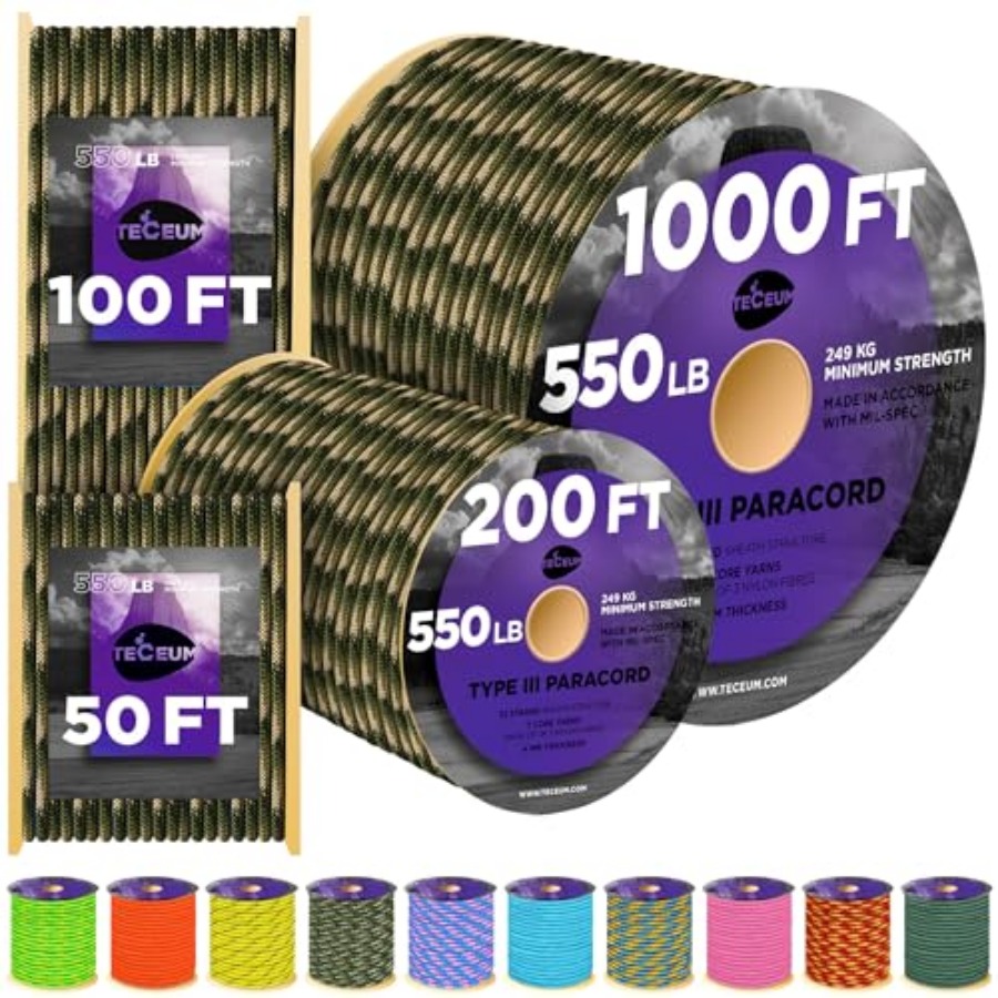 Reflective Paracord Rope 1000  – Para Cord 1000Ft Bewertung und Preis