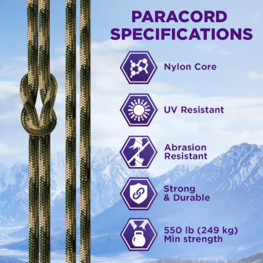 Reflective Paracord Rope 1000  – Para Cord 1000Ft Bewertung und Preis