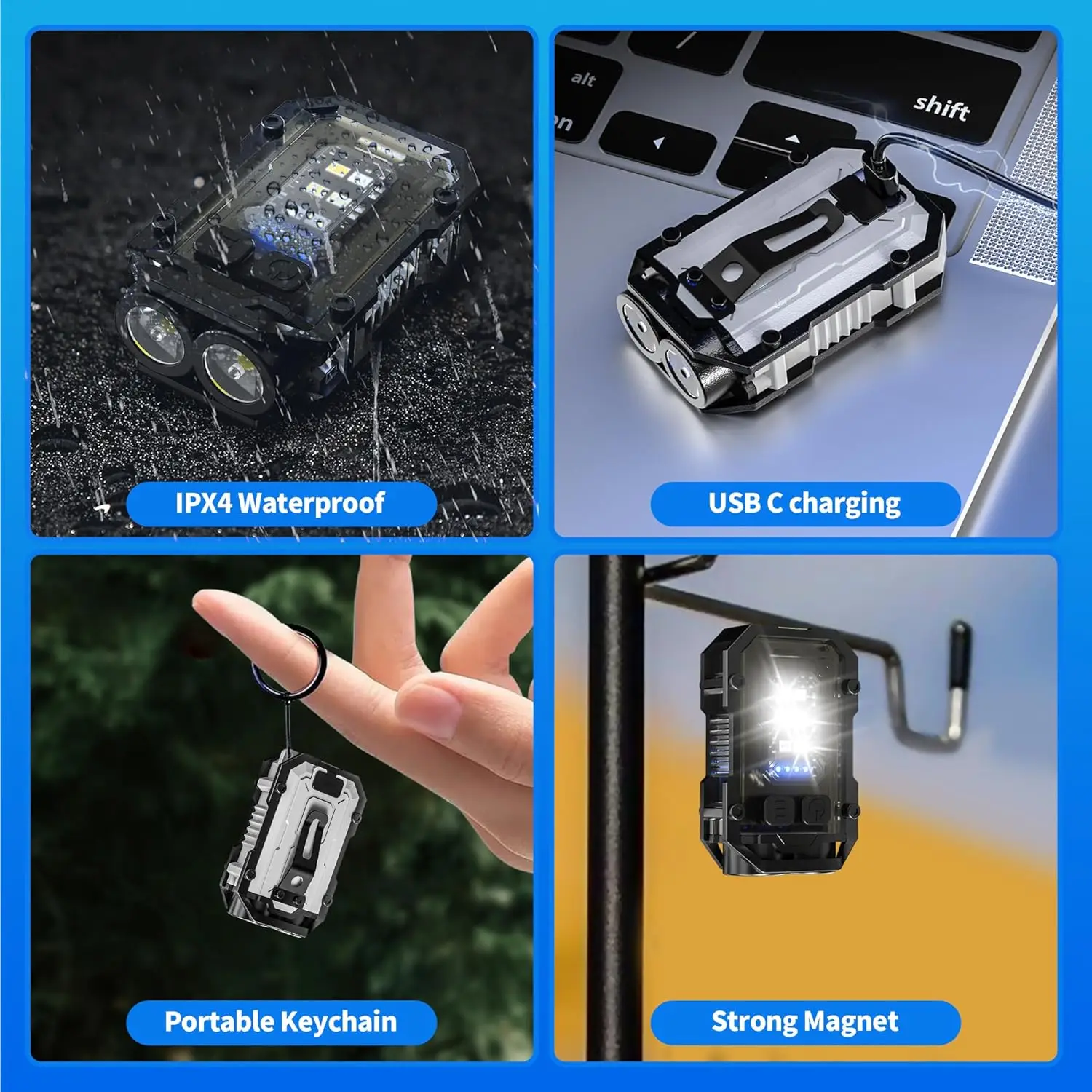 Mini COB Keychain Flashlight,C – Fishing Kit Compact Bewertung und Preis