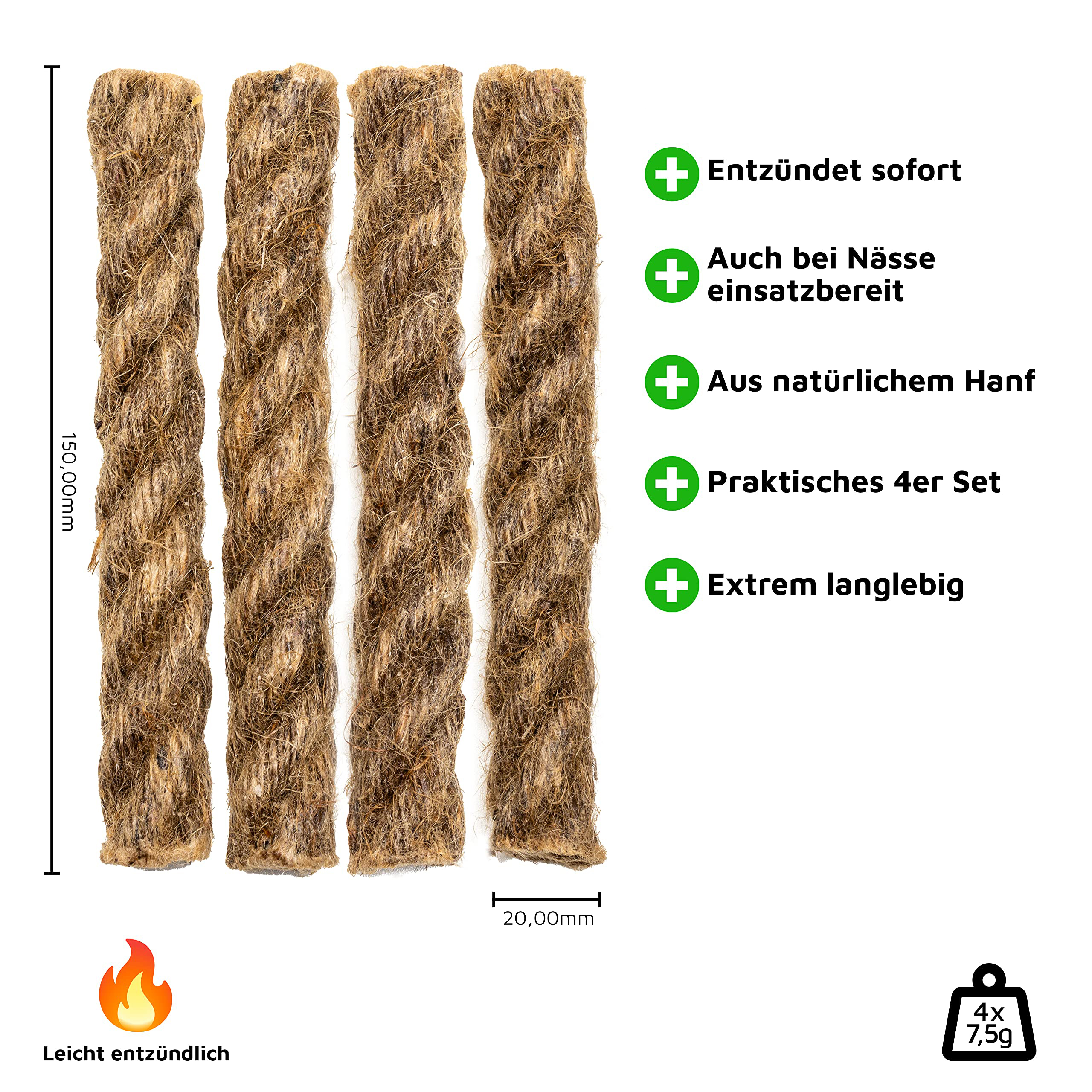 Tinder Rope Natural Tinder Fir – Fire Starting Kit Bewertung und Preis