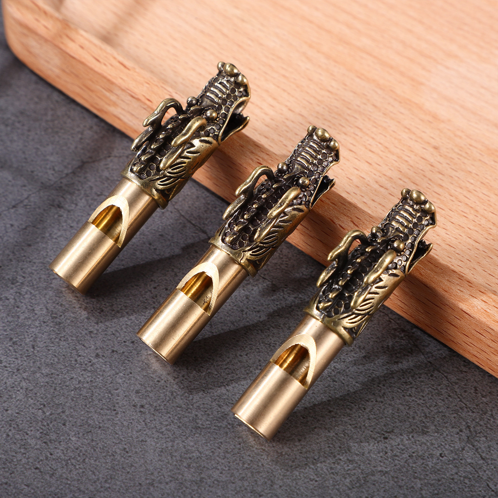 3Pcs Dragon Head Brass Whistle – Emergency Whistle Loud Bewertung und Preis