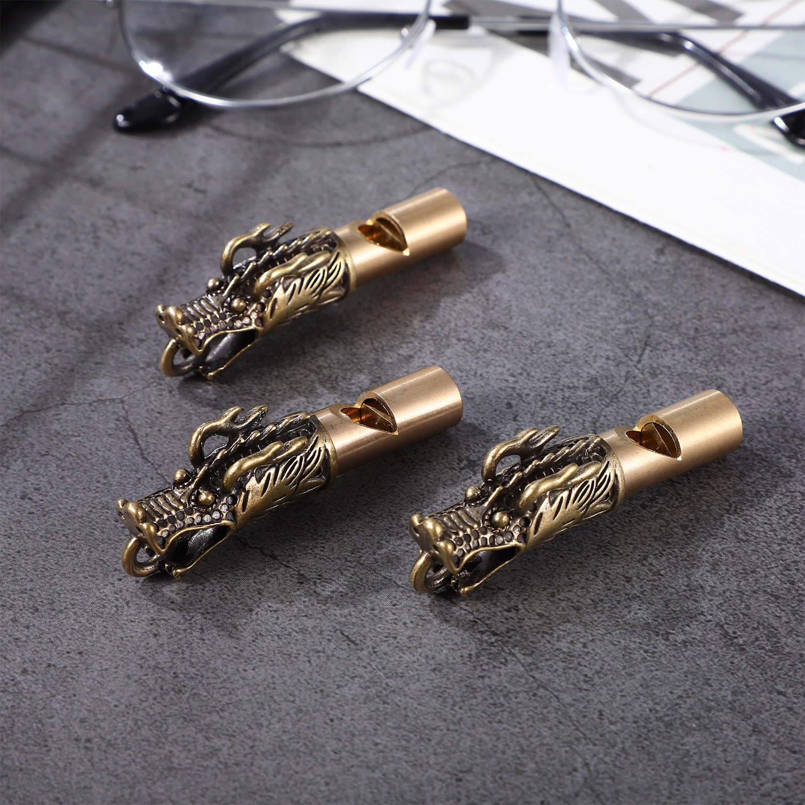 3Pcs Dragon Head Brass Whistle – Emergency Whistle Loud Bewertung und Preis