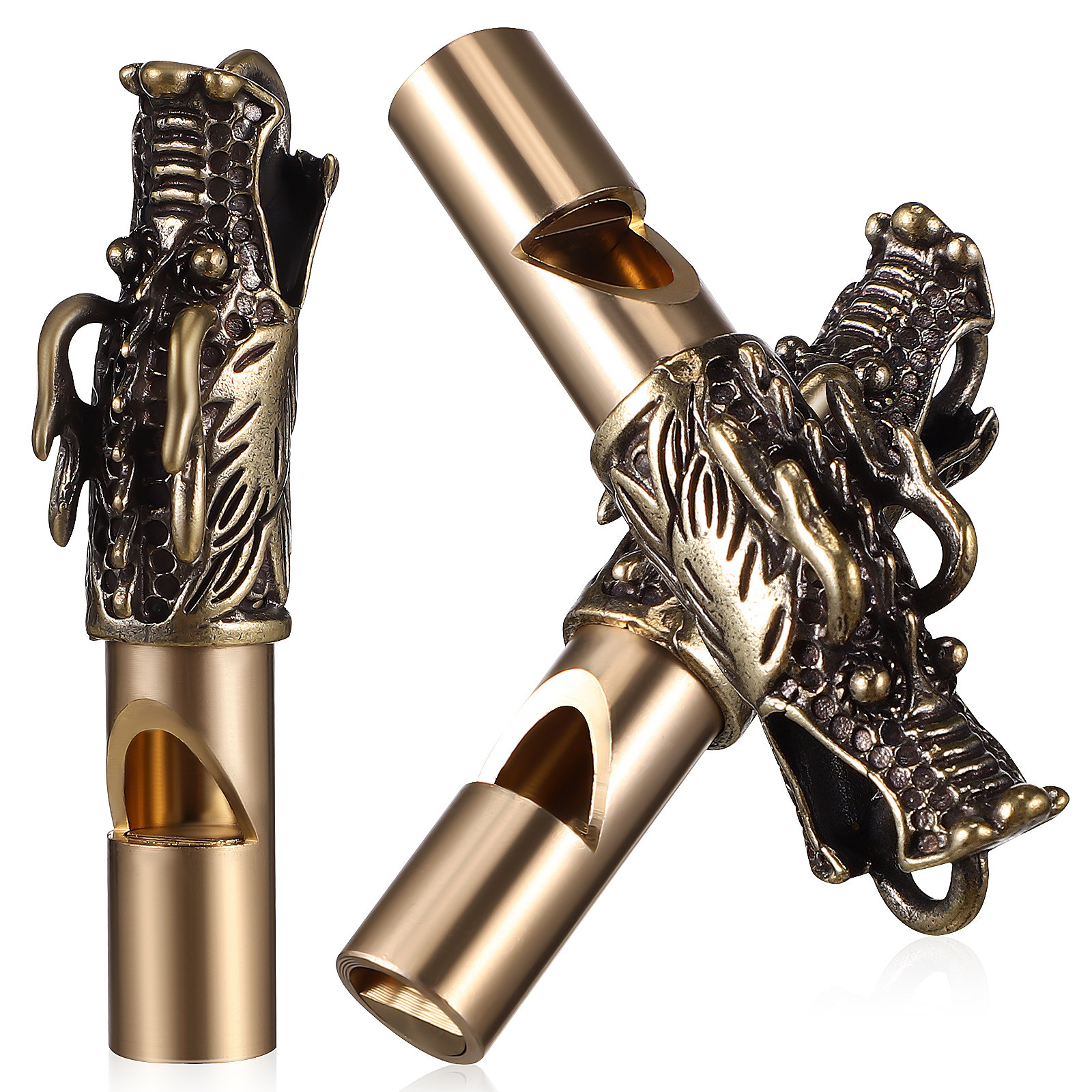 3Pcs Dragon Whistles Brass Ret – Emergency Whistle Loud Bewertung und Preis