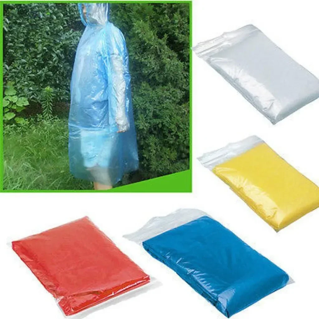 5/10PC Disposable Raincoat Adu – Emergency Poncho Rain Bewertung und Preis