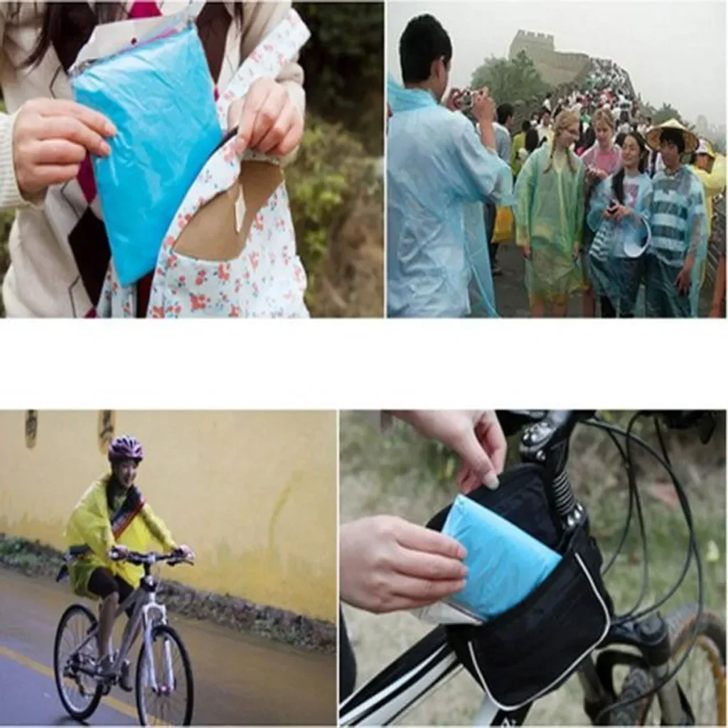 5/10PC Disposable Raincoat Adu – Emergency Poncho Rain Bewertung und Preis