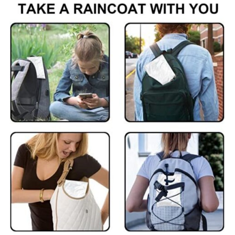 12Pcs Disposable Waterproof Ra – Emergency Poncho Rain Bewertung und Preis