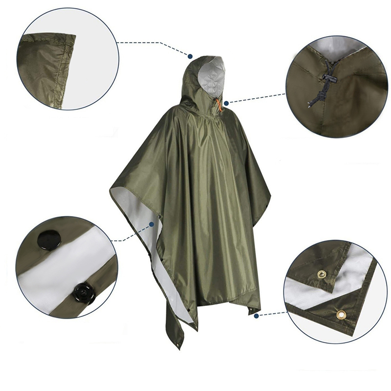 Heavy Duty Rain Poncho For Bac – Emergency Poncho Rain Bewertung und Preis