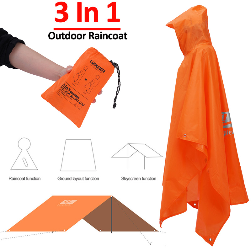 3 In 1 Outdoor Raincoat Hooded – Emergency Poncho Rain Bewertung und Preis