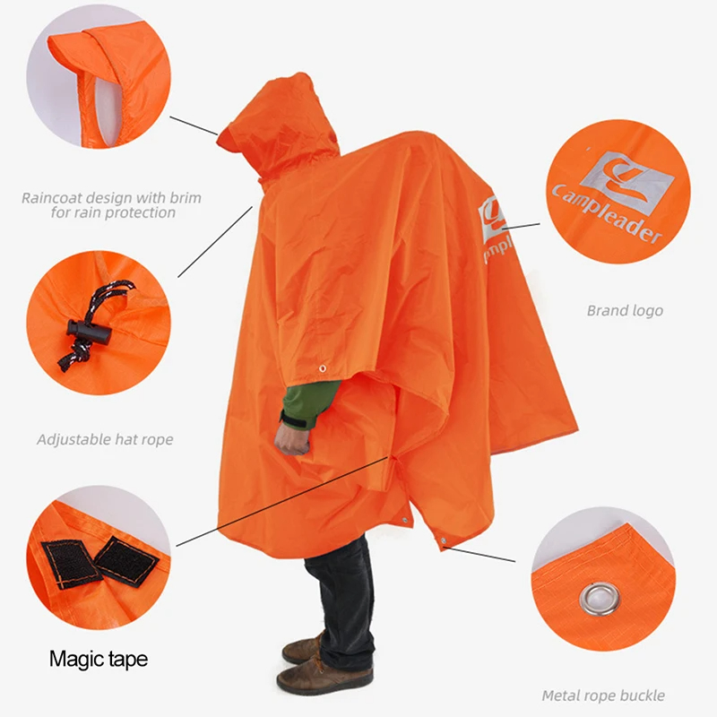 3 In 1 Outdoor Raincoat Hooded – Emergency Poncho Rain Bewertung und Preis