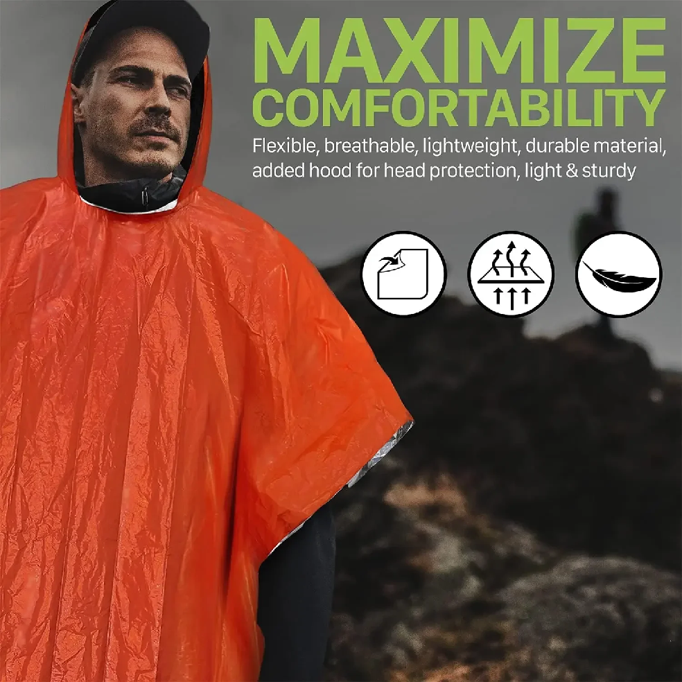 Emergency Rain Poncho Hood Reu – Emergency Poncho Rain Bewertung und Preis