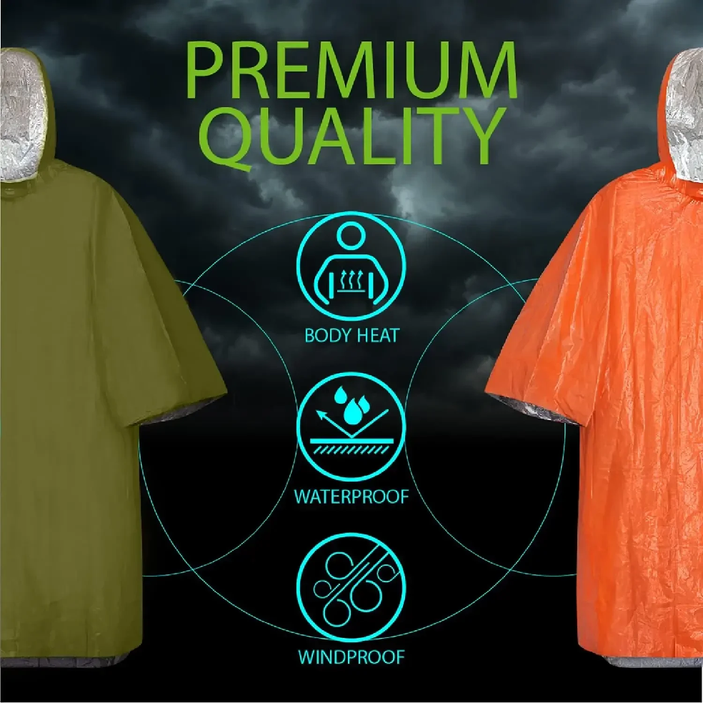 Emergency Rain Poncho Hood Reu – Emergency Poncho Rain Bewertung und Preis