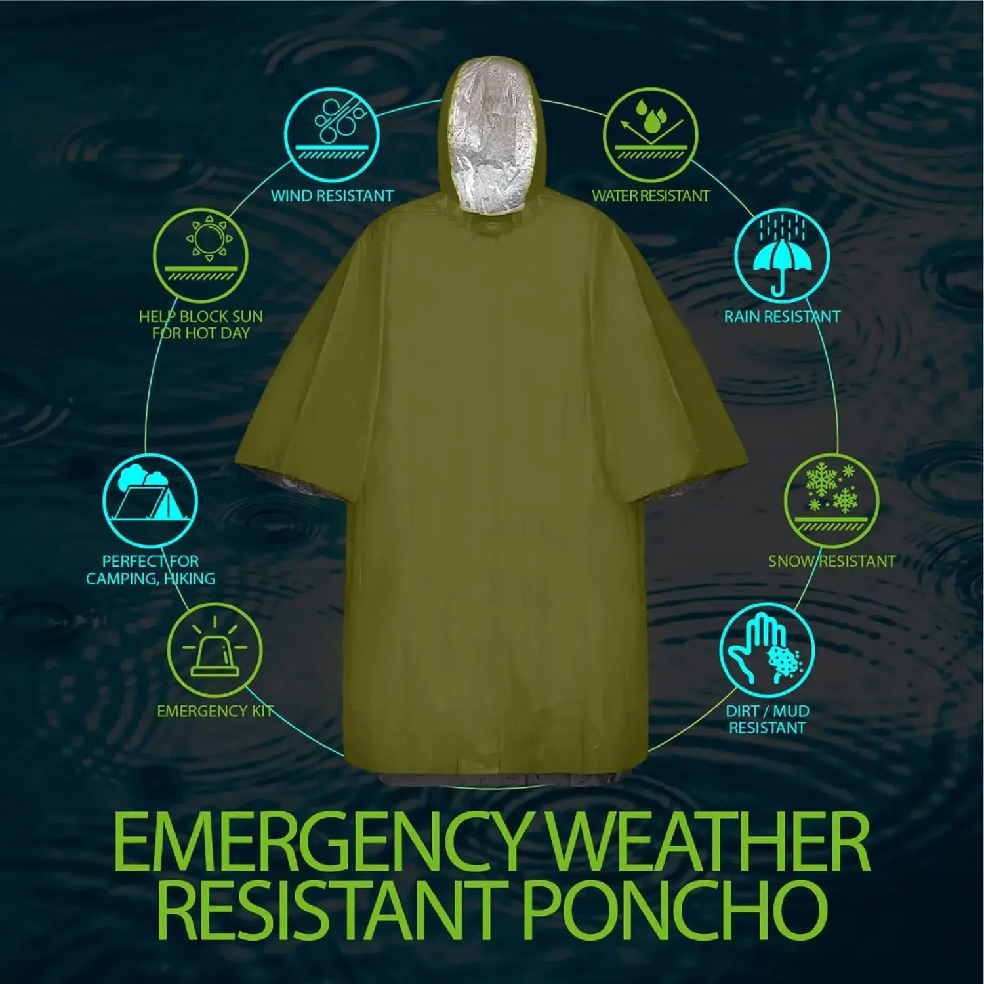 Emergency Rain Poncho Hood Reu – Emergency Poncho Rain Bewertung und Preis