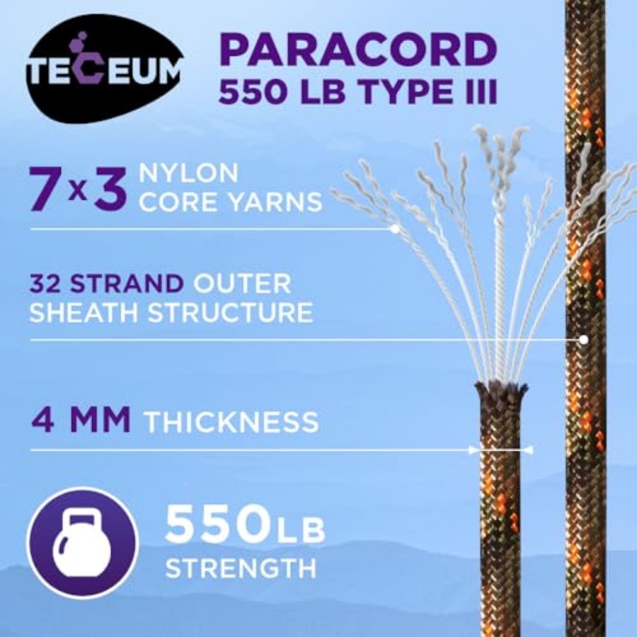 Reflective Paracord Rope 1000  – Para Cord 1000Ft Bewertung und Preis