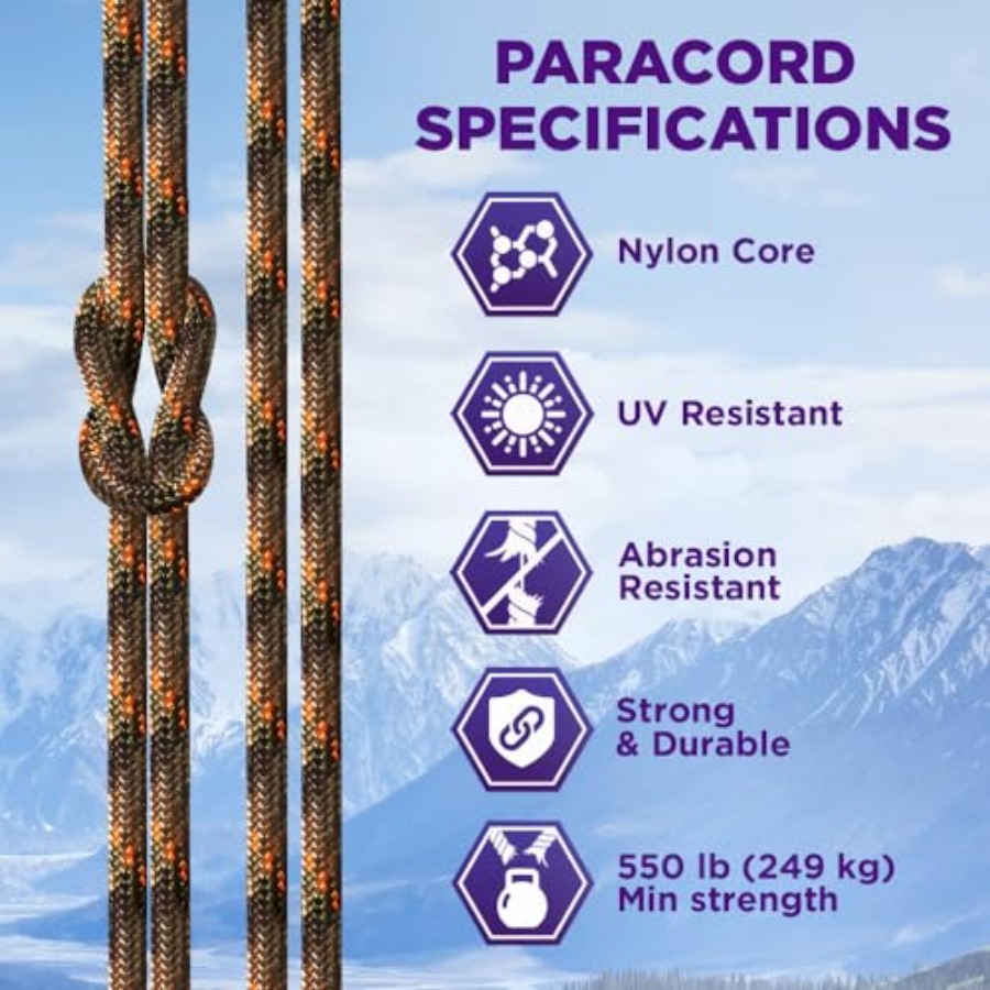 Reflective Paracord Rope 1000  – Para Cord 1000Ft Bewertung und Preis